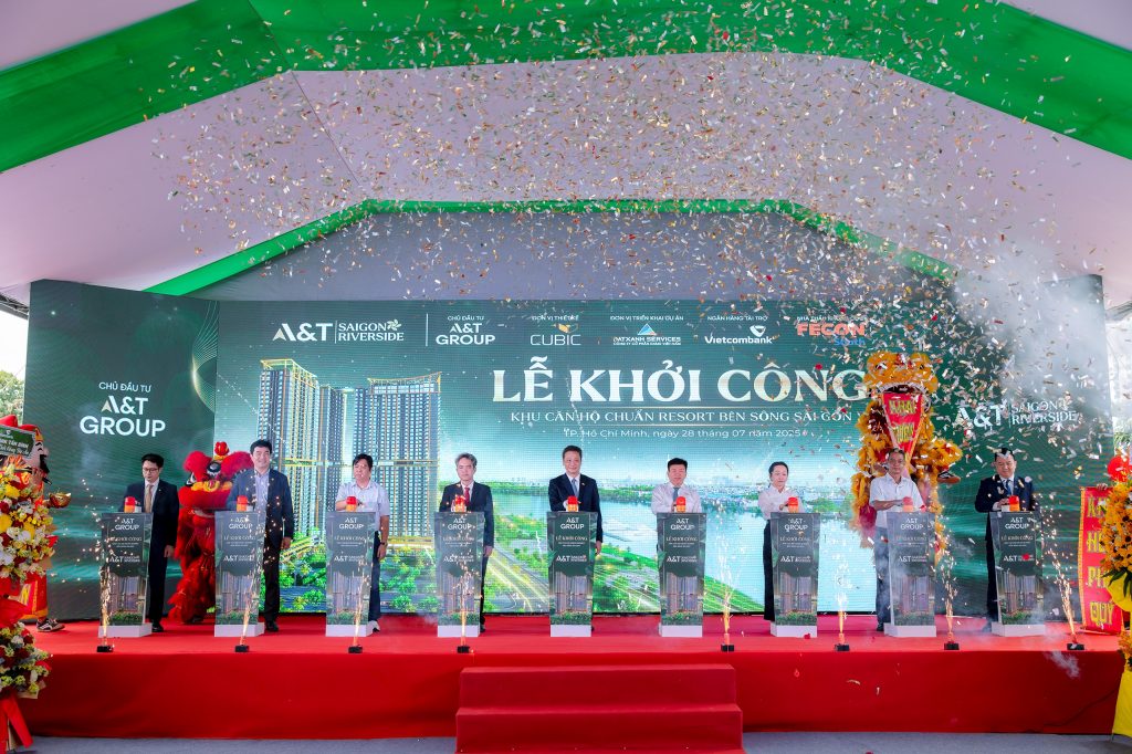 A&T Saigon Riverside chính thức khởi công xây dựng – khởi động hành trình kiến tạo chuẩn sống resort bên sông Sài Gòn